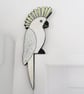 Cockatoo door topper, white parrot door decoration, tropical jungle theme decor. - Image 1