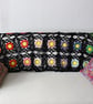 Crochet cotton throw blanket in black and multi-colours - one-of-a-kind - Image 2