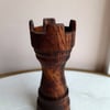 Custom Item - Handmade Woodturned Rook (Castle) Bottle Opener Chess Piece