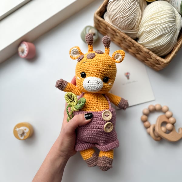 Handmade Crochet Giraffe