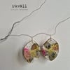 Large Lightweight Pink Statement Artistic Earrings