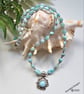 Designer Luxury Larimar Sterling Silver Necklace  - Image 3