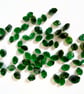 Transparent green leaf murrini made with Bullseye 90coe glass