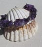 Purple Amethyst Gemstone Chakra Bracelet "Celtic Heather" - Image 2