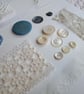 Saphire Blue Slow Stitching kit - upcycled and zero waste textiles  - Image 2