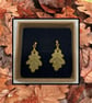 Fallen oak leaves lightweight clay earrings