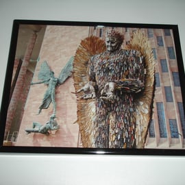 The Knife Angel At Coventry Cathedral Framed Photograph