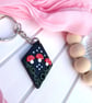 Red Mushroom and Vines Keyring, Cottagecore Accessories & Gifts