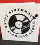 Vinyl Record Birthday Card - Image 1