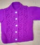 Cherry Pattern Baby's Cardigan, Baby Shower Gift, Christening Gift - Image 8