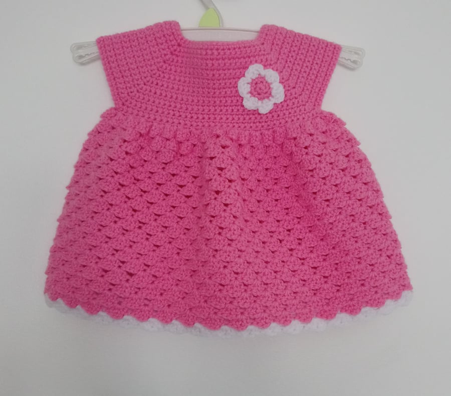 Pink crotchet dress
