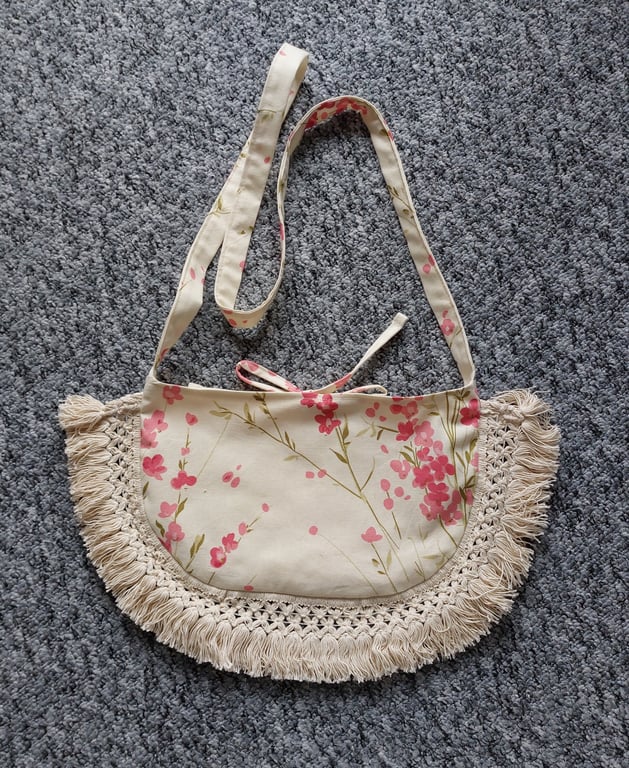 Boho style festival cross body bag 