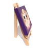 Guinea Pig Miniature Acrylic Painting - cute pet art on mini purple canvas - Image 5