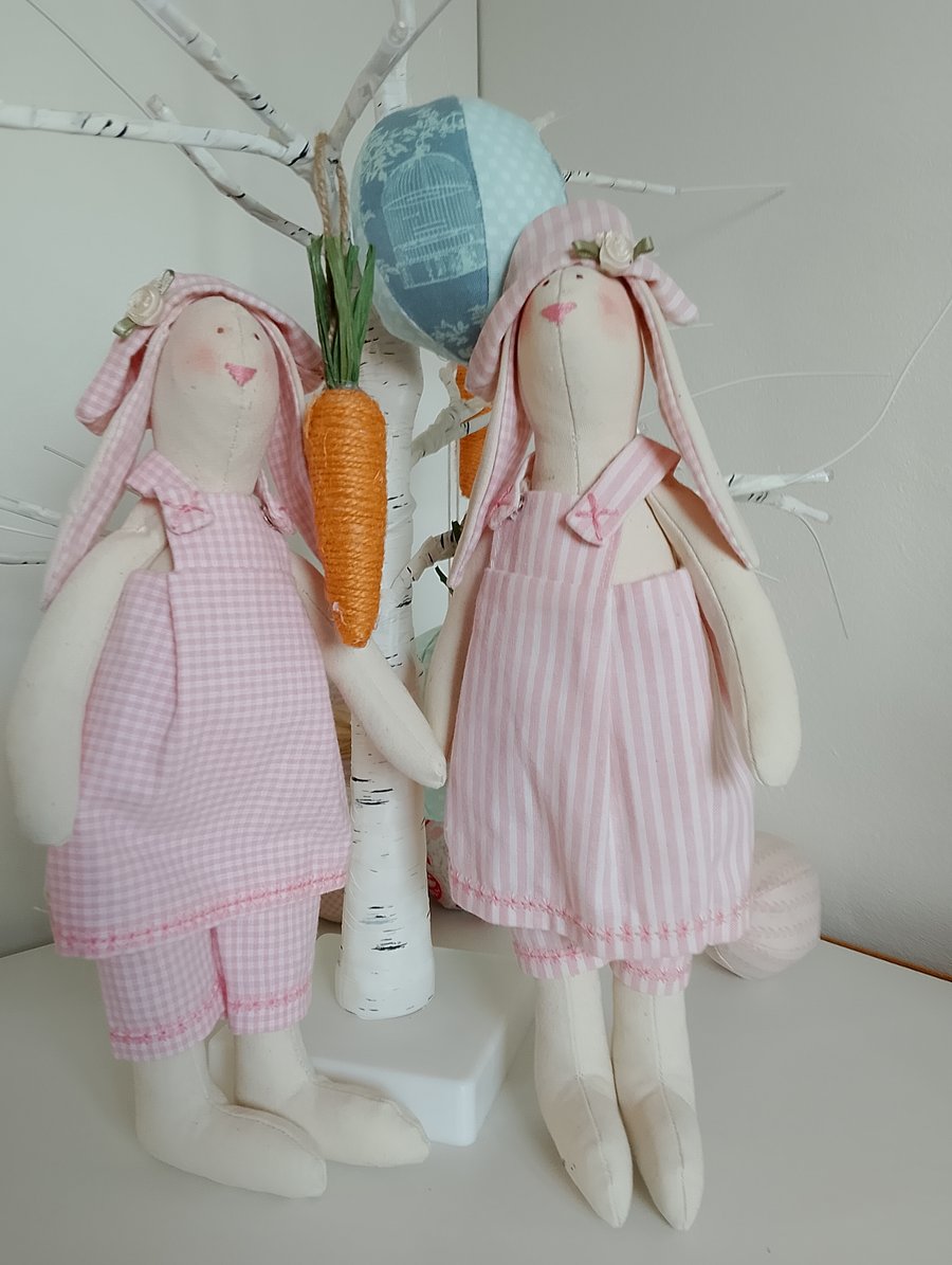 Easter Decoration Tilda Style Bunnies