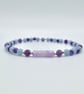 Amethyst & Angelite Bracelet, Birthday, Anniversary, Valentine Gifts For Her