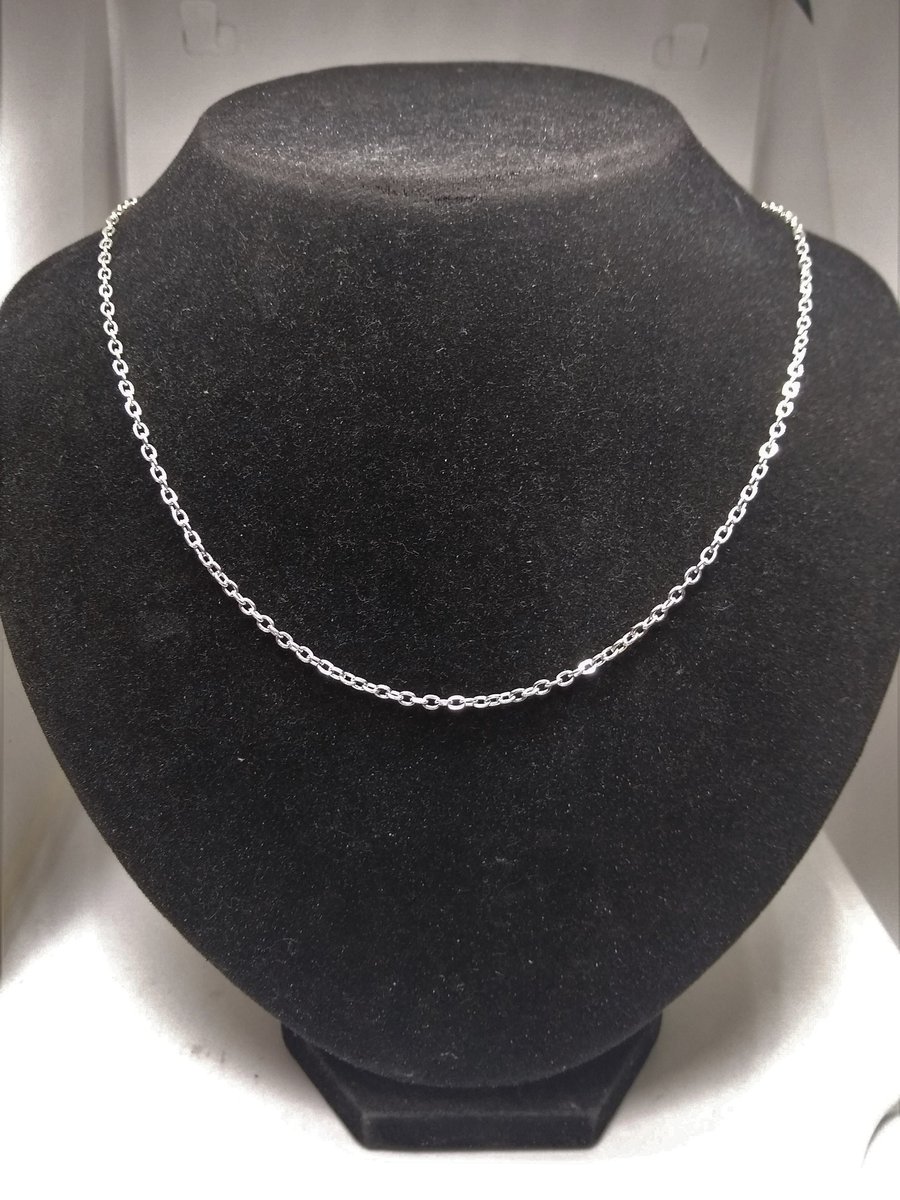 Kerb Chain 12" Silver Plate or Gold Plate x 1