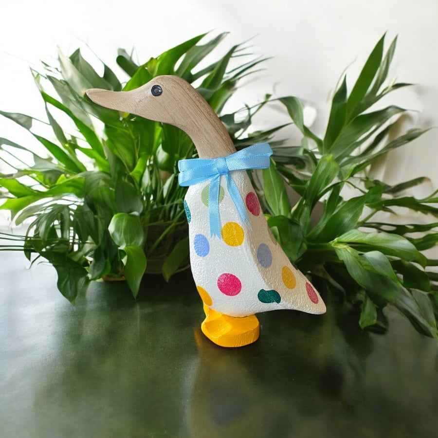  Bamboo Duckling Decor with Polka dots