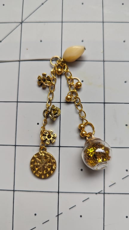 Glue Bottle Dangler Topper Stainless Steel Pin Jewellery