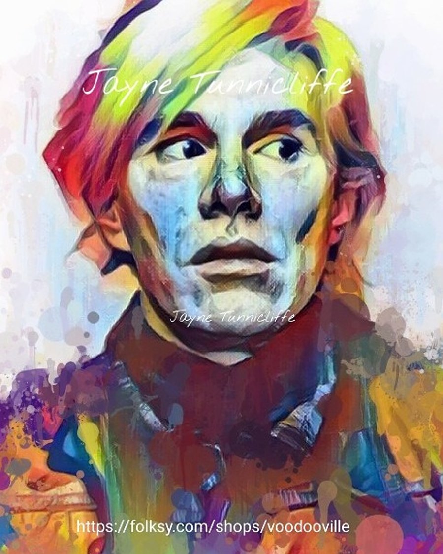 Andy Warhol 11 x 8 inches art print - Famous for 15 minutes