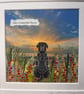 Framed textile picture of dog gazing out…..Life is a beautiful thing! - Image 5