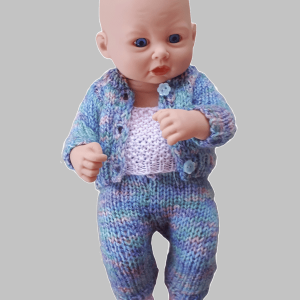 KNITTING PATTERN PDF Tracksuit Set for Baby Doll