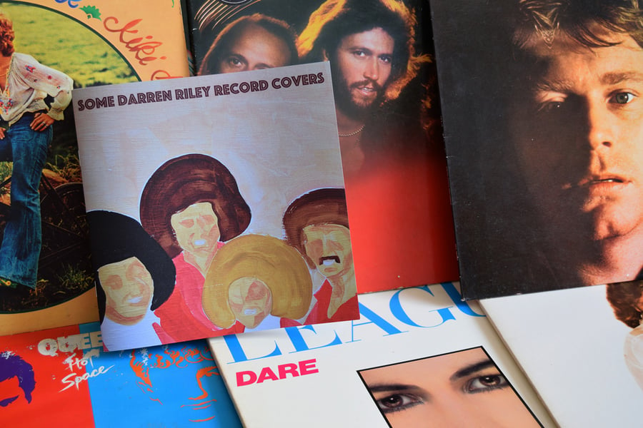Some Darren Riley Record Covers - the book!