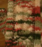 Hand Knitted Fingerless Gloves Greens Orange And Pinks (J90) - Image 5
