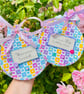Personalised Pastel Heart Keepsake Hoops - "You Are Loved" "Dream Big" Keepsakes