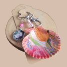 Tulip Floral Shell Bag Charm