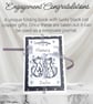 CUSTOM ORDER RESERVED Engagement gift book of coasters, keepsake journal. 