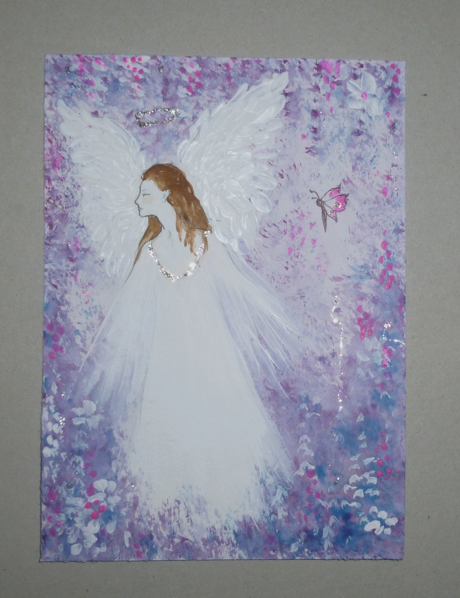 original art hand painted angel ( ref FA 301 G3 )