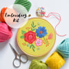 Beginners Floral Posy Embroidery Kit