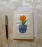 Individually Hand Crafted Textile Blank Card - Image 1