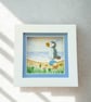 Mini Puffin Coastal Art, Handmade 3D Puffin Picture, One-of-a-Kind Seaside Gift - Image 4