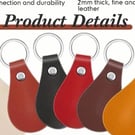 Engraved Leather Keyring