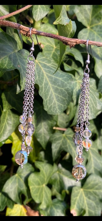 Tawny - Czech Glass Earrings 