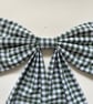 Oversized Bow - Bottle Green Gingham  - Image 4
