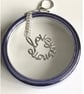 Sterling Silver “Love You More” Handbag Charm, with a Chainmaille Chain, Keyring - Image 2