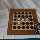 Teeko Strategic board game, hand made