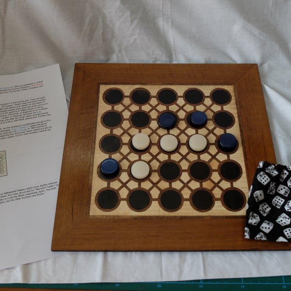 Teeko Strategic board game, hand made