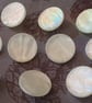7 8" 23mm 36L Polyester Pearl Shank Buttons Rare now x 4 Buttons - Image 2
