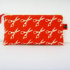 Little Red Scissors Make up bag / Pencil Case