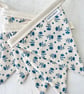 FLORAL SPRIG BUNTING - blue and cream, Sanderson fabric
