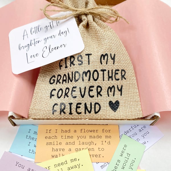A Keepsake Bag of 31 Grandmother Quotes - Nan Nanny Nana Grandma Gifts