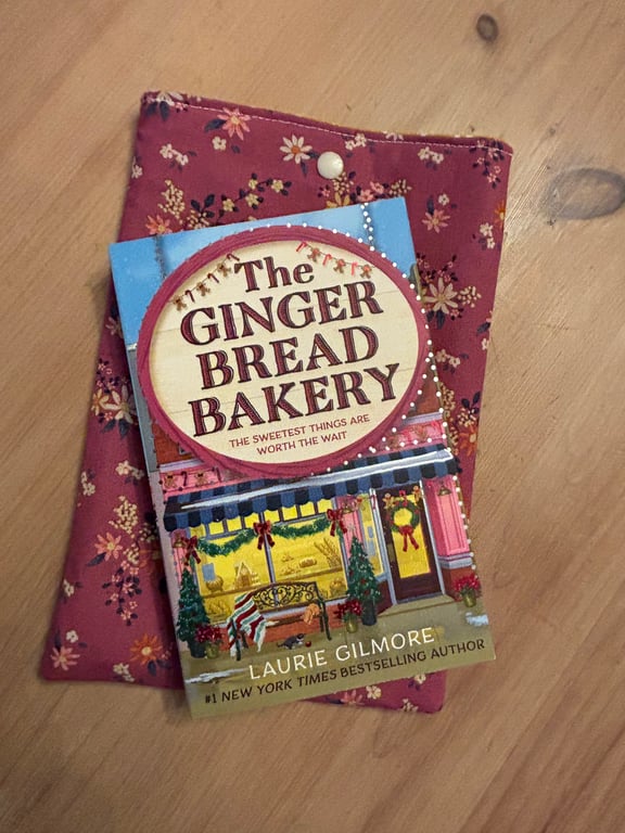 Handmade Tilda book sleeve Floral 