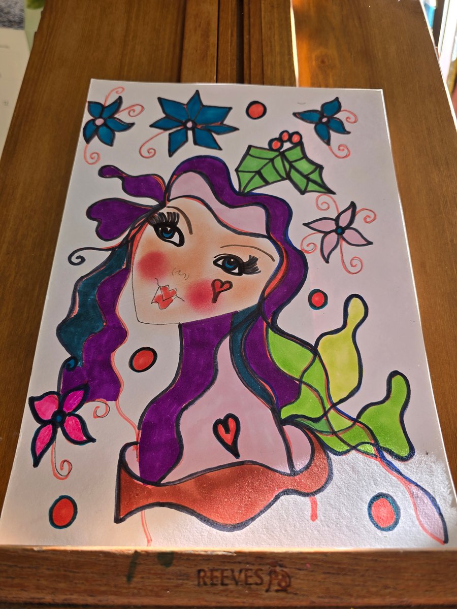 Christmas Fairy Drawing 