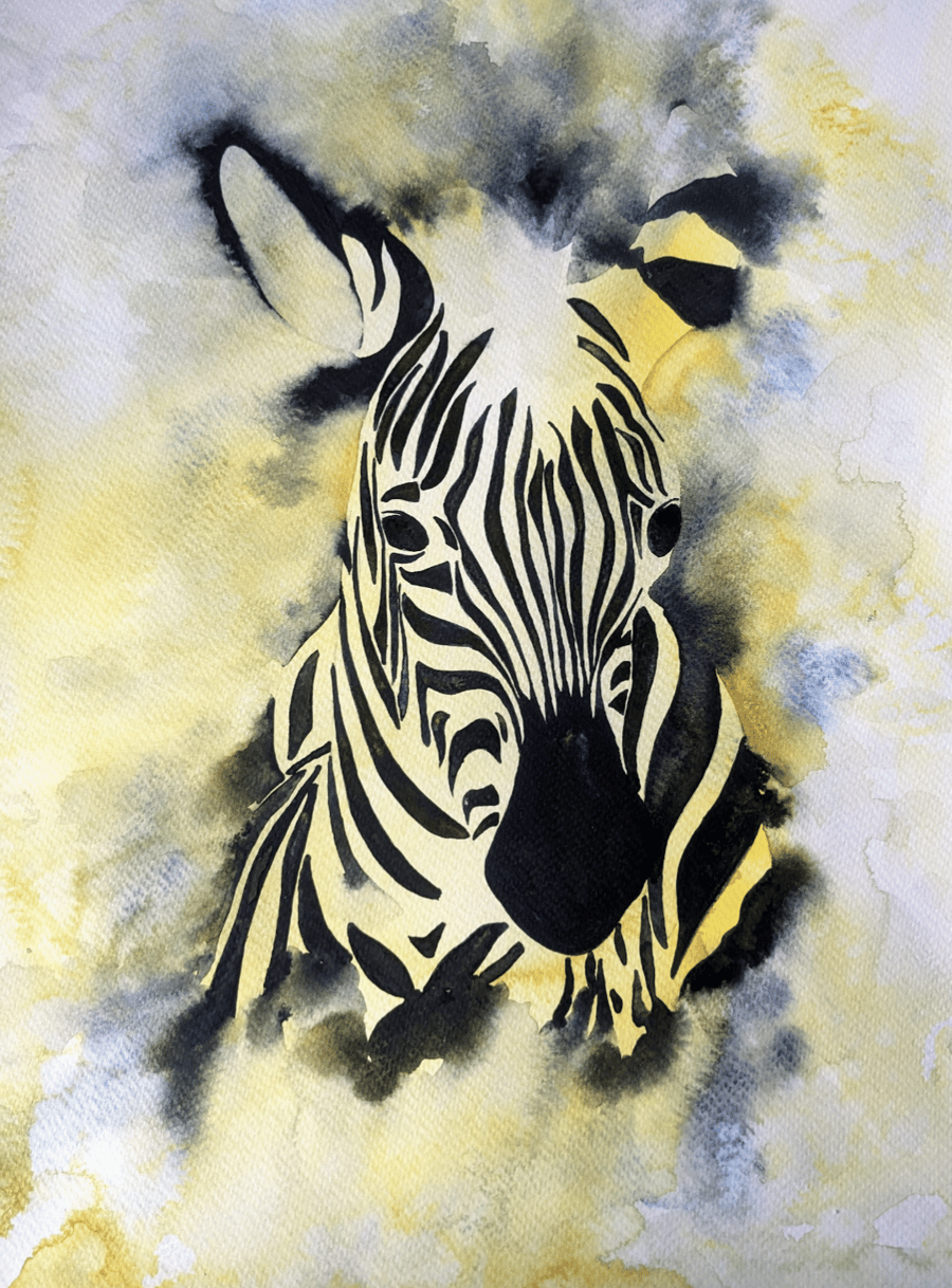 Rare Disease Zebra Fundraising Print for DESSH Foundation 