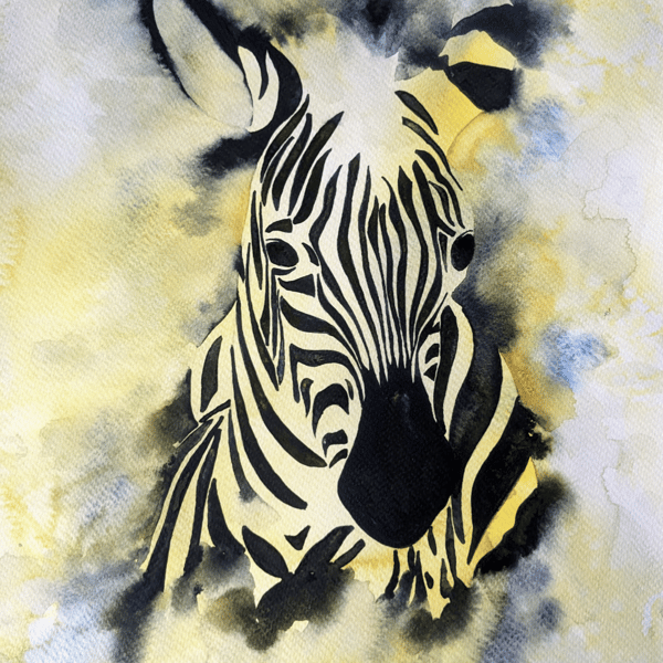 Rare Disease Zebra Fundraising Print for DESSH Foundation 