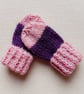 KNITTING PATTERN PDF Colour Block Mittens  - Image 1