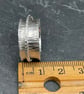 Silver Spinner Ring- "Lines" - Image 4